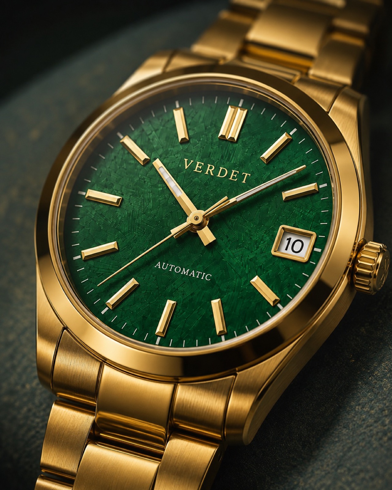 Paramount Emerald Gold, dial